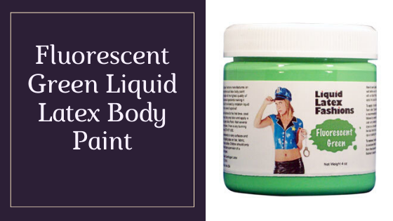 Buy the Fluorescent Green Liquid Latex Body Paint
