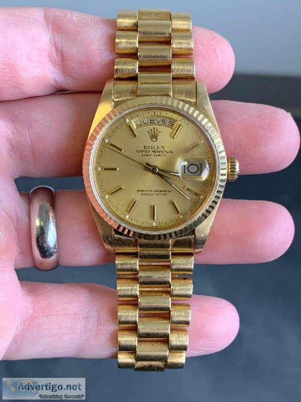 We buy gold diamonds and old Rolex watches