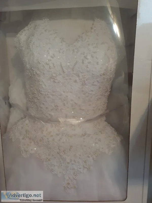 White formal gown