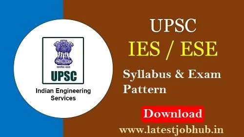 UPSC ESE Syllabus 2020