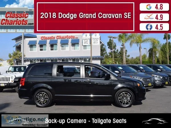 Used 2018 DODGE GRAND CARAVAN SE for Sale in San Diego - 20490r