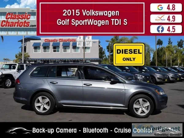 Used 2015 VOLKSWAGEN GOLF SPORTWAGEN TDI S for Sale in San Diego