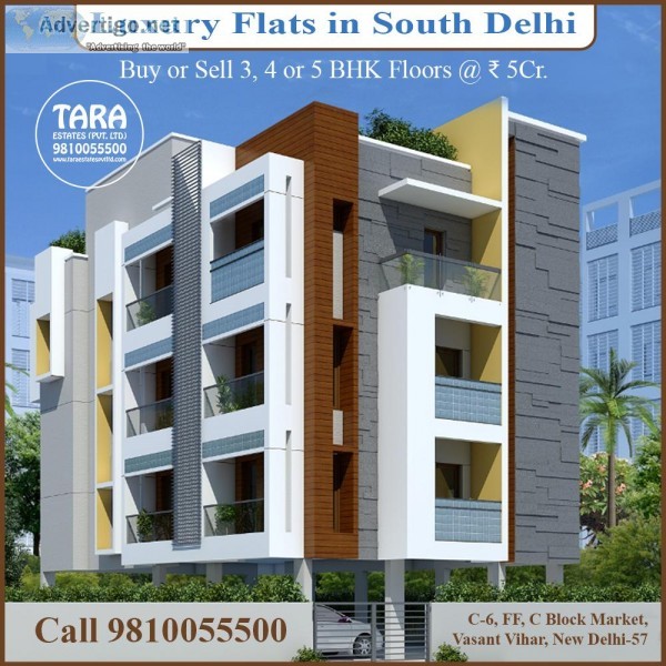 4 bhk New builder floor in shanti niketan delhi