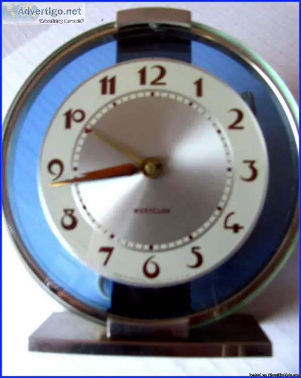 Antique 1930-1940 s Art Deco Westclox Mantel Clock