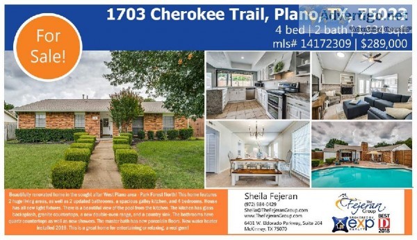 Home for Sale in Plano TX - WITH POOL