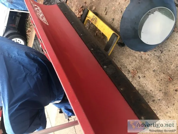 Boss RT3 power angle 7&rsquo6&rdquo snow plow with remote. No wi