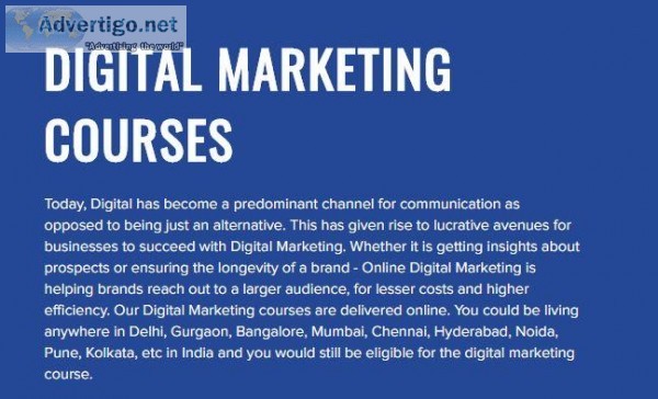 Digital Marketing Certificate Course