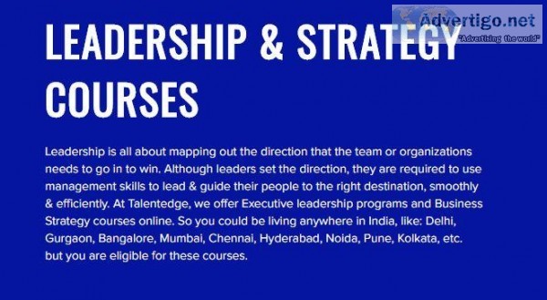 Strategic Management Certificate