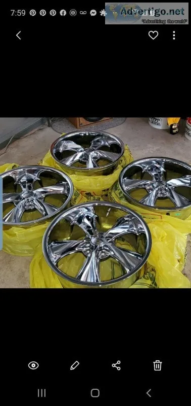 Foose 18x8 12 F105 LEGEND Chrome Plated wheels