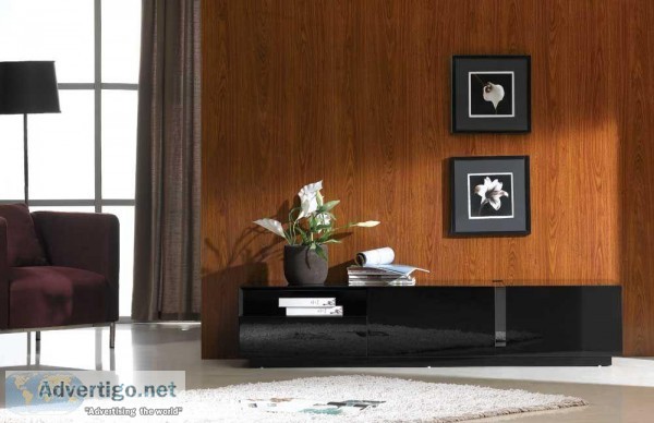 Black High Gloss TV Stand by JandM Furniture
