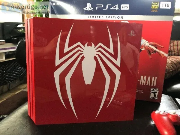 Brand New Sony PS4 Pro Console BundleMarvel SpiderMan Limited Ed