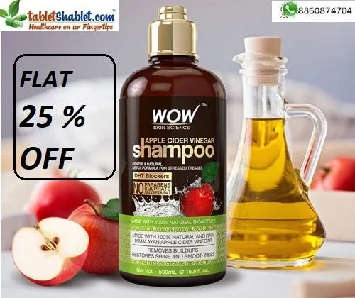 Buy WOW Apple Cider Vinegar Shampoo and GET FLAT 25% OFF