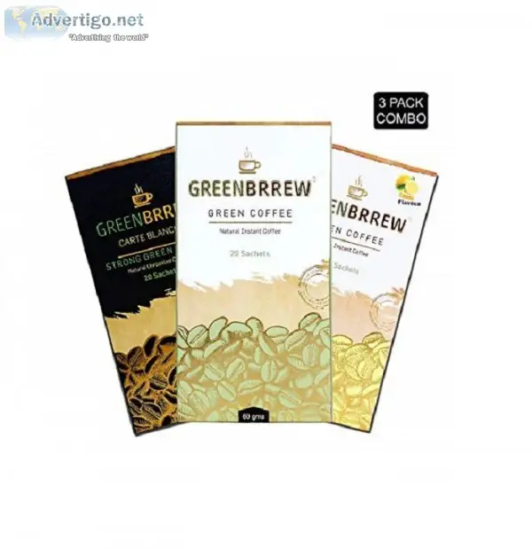 Greenbrrew Green Coffee Natural Lemon and Strong Flavor