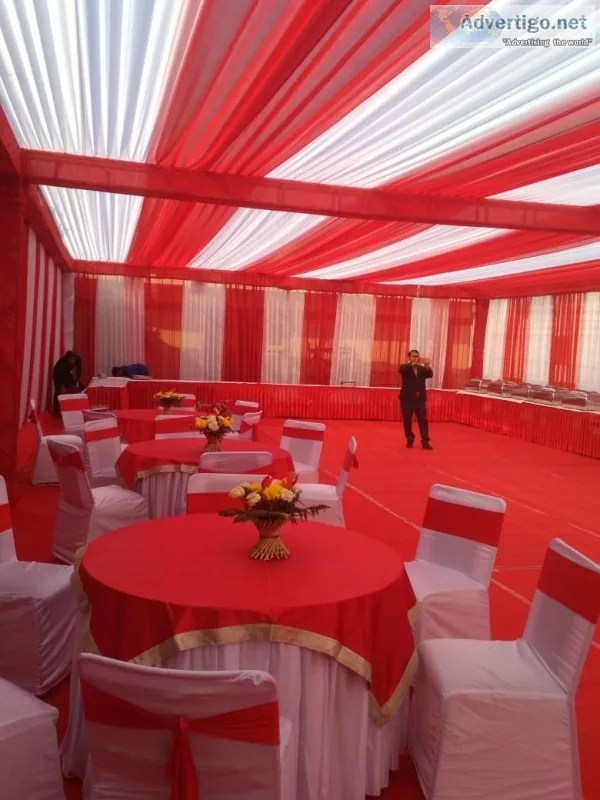 Do you want to decorate your wedding tent in Noida