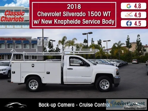 Used 2018 Chevrolet Silverado 1500 WT w New Knapheide Sevice Bod