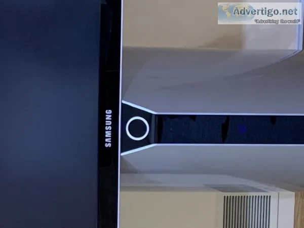 Samsung TV with glass stand