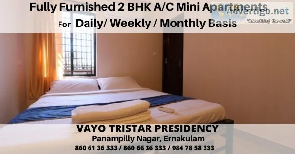 Fully Furnished AC 2 BHK Mini Apartments Available for Monthly D