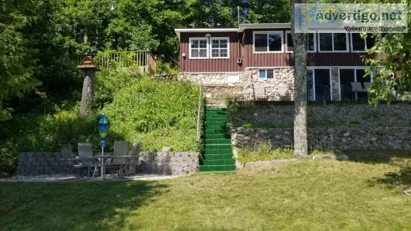 WATERFRONT Furnished Cottage with 3 100ft. Lots