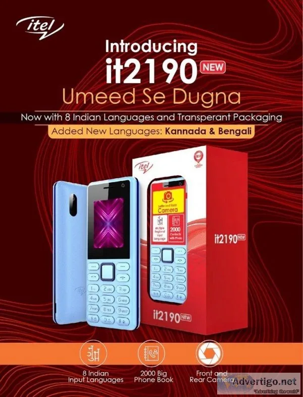 ITEL 2190 NEW  REAR CAMERA  AND SELFI CAMERA