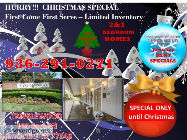 Christmas move in specials