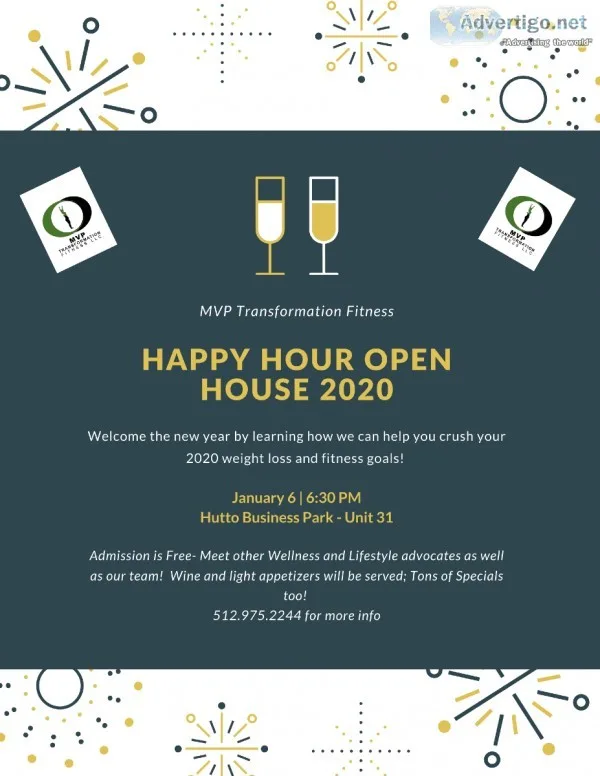 Free Happy Hour Open House Party Jan. 6th