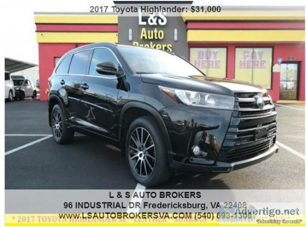 2017 TOYOTA HIGHLNADER SELEATHERSUNROOF NAVIGATION4WD 