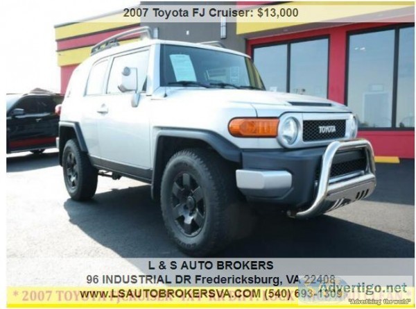2007 TOYOTA FJ CRUISER4X4RR.DIF F LOCKNICE AND CLEAN