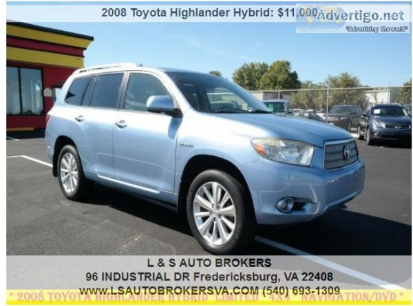 2008 TOYOTA HIGHLANDER HYBRID LIMITED4X4NAVIGA TIONDVDLEATHER 