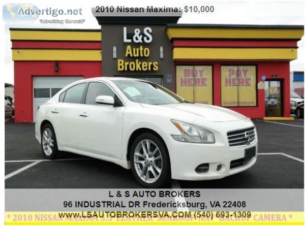2010 NISSAN MAXIMA 3.5LEATHERSUNROO FNAVBACKUP CAMERA