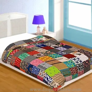 An array of quilts at jaipur fabric