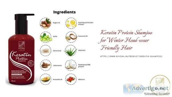 Keratin Protein Shampoo for Winter Head-wear Friendly Hair