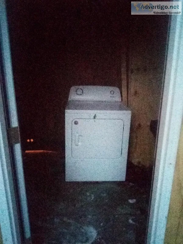 Gas dryer on sale and 101 cubit refrigerator on sale for 200