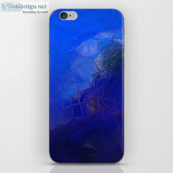 Designed Blue Wave Iphone Skin