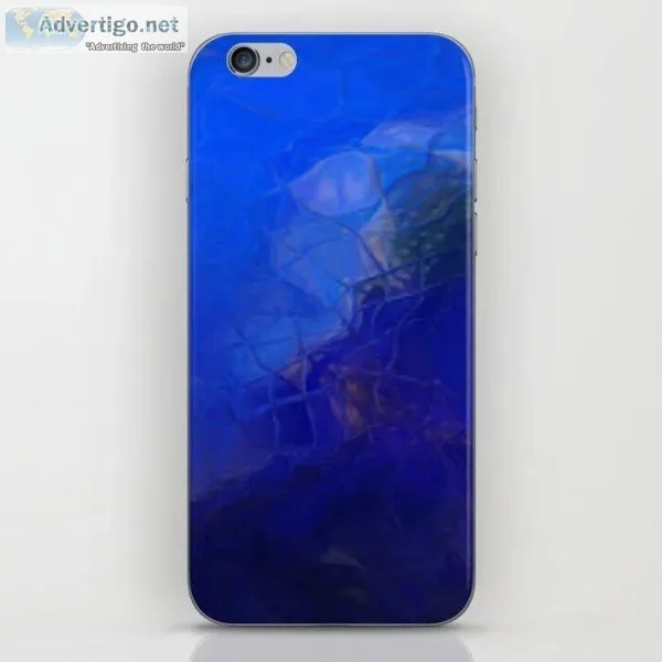 Designed Blue Wave Iphone Skin