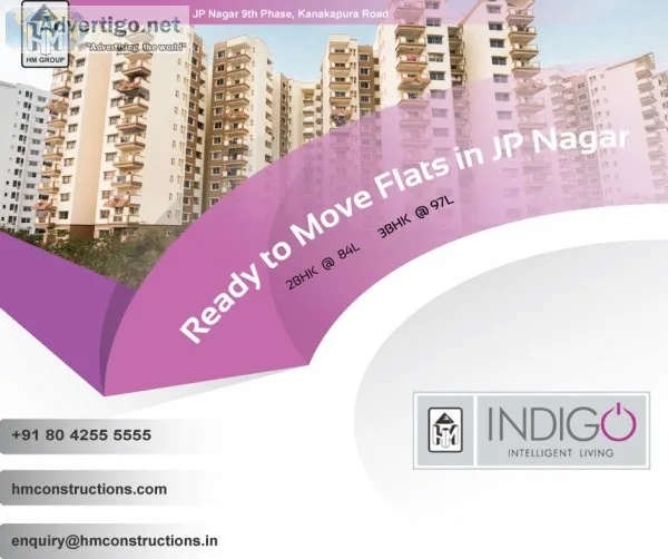 Ready to Move flats in JP Nagar
