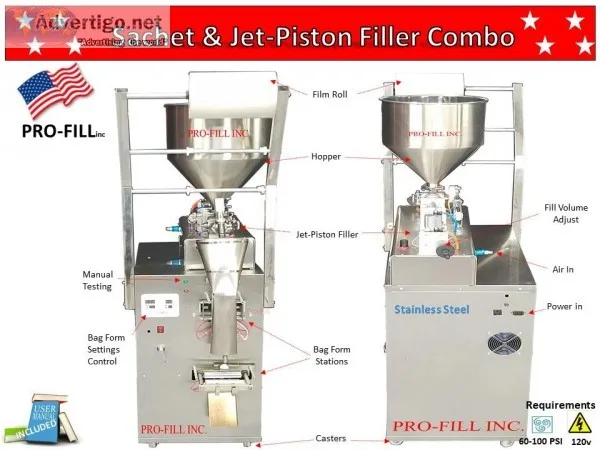 Sachet and Jet Piston Filler Combo