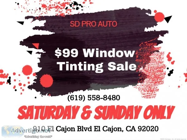 99 Window Tinting Special