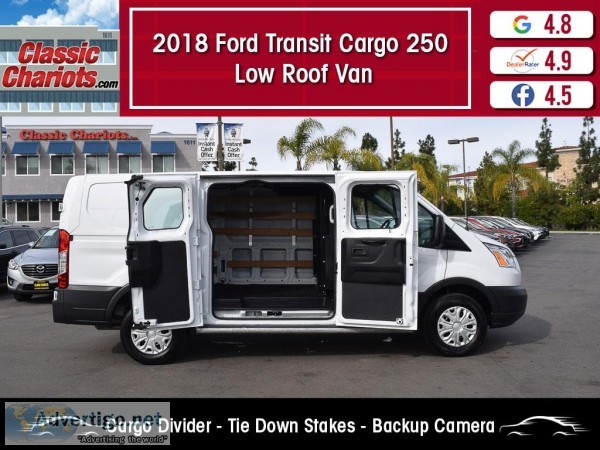 Used 2018 Ford Transit Cargo 250 Low Roof Van for Sale in San Di