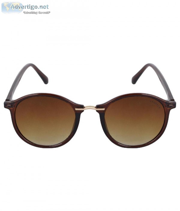 LAURELS Men Gatsby Oval Brown Sunglass