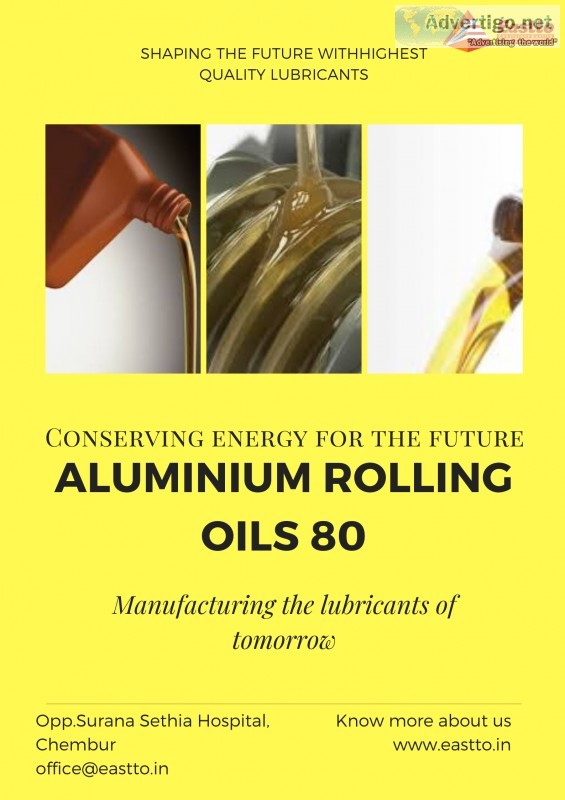 Aluminium rolling oils 80