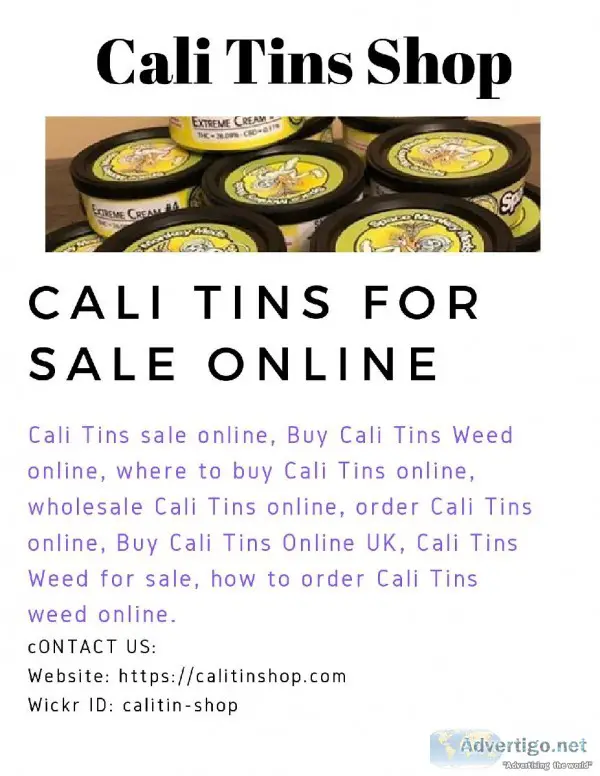 Cali Tins For Sale Online calitinshop.com