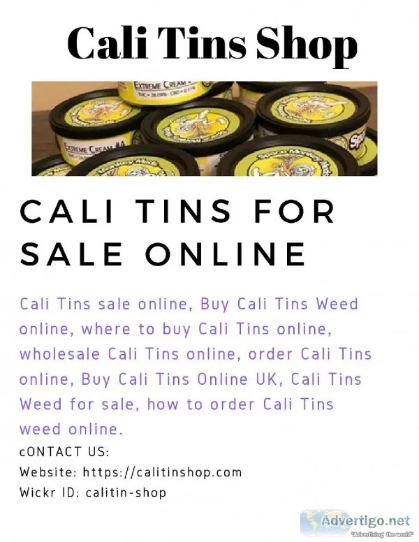 Cali Tins For Sale Online calitinshop.com