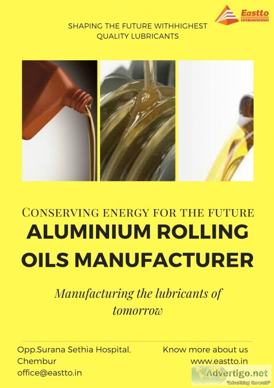 Aluminium rolling oils manufacturer