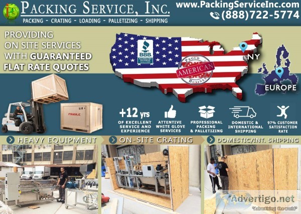 Packing Service Inc Ann Arbor MI - Crate and Ship  Palletizing B