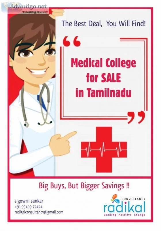 Medical College for SALE in Tamilnadu