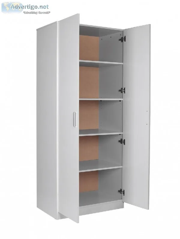 REDFERN BIG SIZE PANTRY 5 SHELVES WARDROBESTORAGECAB INET - (BLA