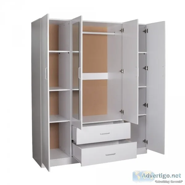 REDFERN 3 DOORS COMBO BIG SIZE WARDROBESTORAGECAB INET WITH MIRR