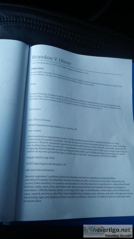 Resume service