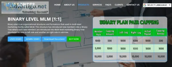 Binary Plan MLM Software