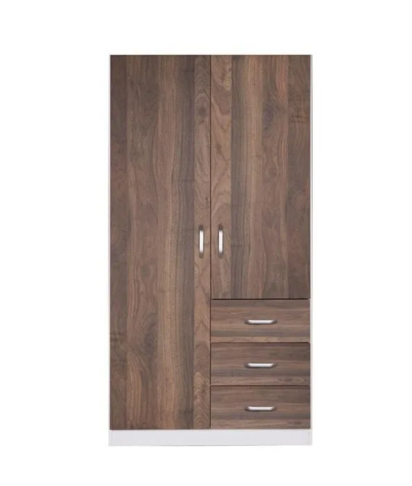 ZETLAND 2 DOOR WARDROBE WITH 3 DRAWERS BUY NOW PAY LATER